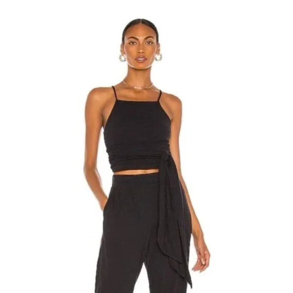 Free People Beach | Nikki‎ Wrap Around Spaghetti Strap Tank Top Crop Top Sz. S